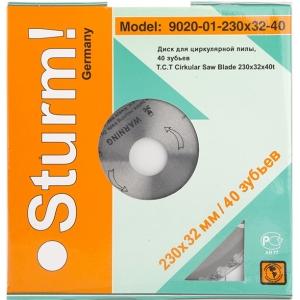 Пильный диск, 230 x 32 - 40 мм, STURM, 9020-01-230x32-40