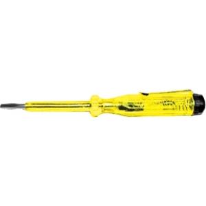 Отвертка индикаторная, желтая ручка 100 - 500 В, 140 мм , FIT, 56501