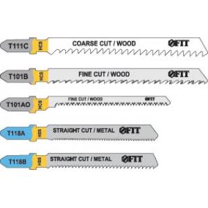 Набор полотен для электролобзика, 5 шт (T111C; T101BR; T101AO; T118A; T118B), FIT, 41011