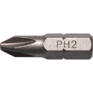 Биты односторонние сталь S2, РZ 0 х 25 мм 2 шт. (фасовка), FIT, 56730-3
