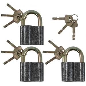 Замки навесные с мастер-ключами, набор 3шт., FIT, 67023