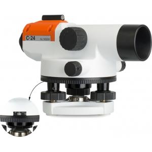 Оптический нивелир C-24, точность 2 мм, увеличение 24 крат, RGK, 4610011870095