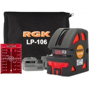 Лазерный нивелир, точность 0,02 мм + комплект, RGK, LP-106 MAX
