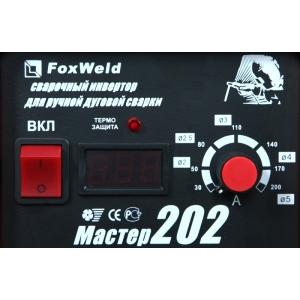 Сварочный инвертор, 220В, 20-200А, Мастер 202, FOXWELD