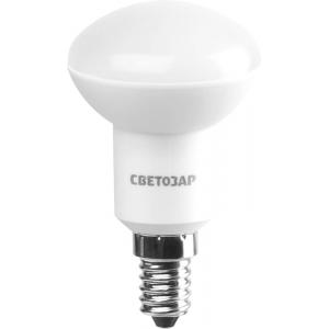 Лампа светодиодная "LED technology", цоколь E14 (миньон), яркий белый свет (4000 К), 60 (7 Вт), 220 В, СВЕТОЗАР, 44504-60