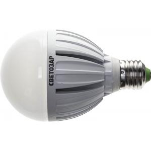 Лампа светодиодная "LED technology", цоколь E27 (стандарт), яркий белый свет (4000 К), 220 В, 15 Вт (150), СВЕТОЗАР, 44508-150