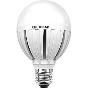 Лампа светодиодная "LED technology", цоколь E27 (стандарт), яркий белый свет (4000 К), 230 В, 12 Вт (100), СВЕТОЗАР, 44508-100