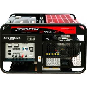 Бензиновый генератор 10,6 кВт, 3-х фазный, ZENITH, ZH12000-3DXE