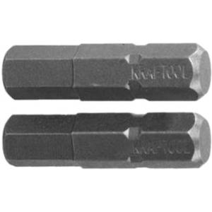Биты "ЕХPERT" торсионные кованые, Cr-Mo сталь, E 1/4", HEX5, 50 мм, 2 шт, KRAFTOOL, 26127-5-50-2