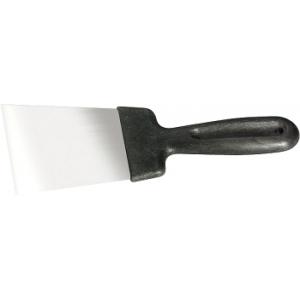 Шпательная лопатка из нержавеющей стали, 100 мм, пластмассовая ручка, СИБРТЕХ, 85435