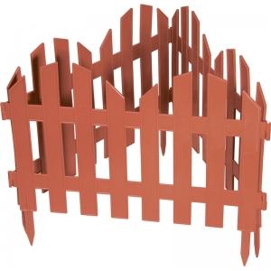 Забор декоративный "Романтика" 28 х 300 см терракотовый PALISAD 65025
