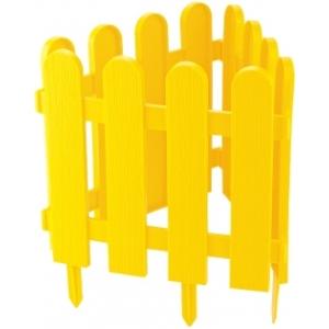 Забор декоративный "Кантри", 29 х 224 см, желтый, PALISAD, 65002