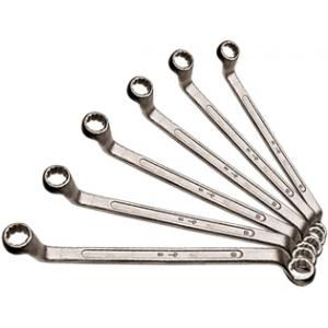 Набор ключей накидных, 6-17 мм, 6 шт., хромированные, SPARTA, 153305