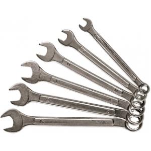 Набор ключей комбинированных, 6 - 19 мм, хромированные, 8 шт., SPARTA, 154605