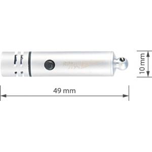 Фонарь LED-1S мини алюминиевый светодиодный брелок, ЯРКИЙ ЛУЧ, 4606400101154
