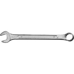 Ключ комбинированный гаечный, белый цинк, 17 мм, СИБИН, 27089-17
