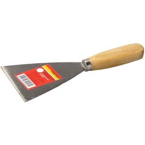Шпательная лопатка с деревянной ручкой, 100 мм, ТЕВТОН, 1000-100