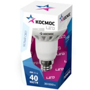 Светодиодная лампа рефлектор R50 Е14, 6Вт, 230v, 4500K, КОСМОС