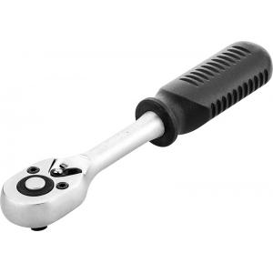 Ключ трещоточный, 1/4", 150 мм, 24 зуба, TOPEX, 38D502