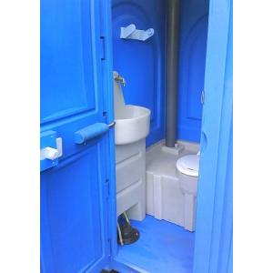 Мобильная туалетная кабина Люкс, цвет синий, ЭКОМАРКА, 007