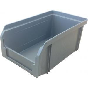 Пластиковый ящик, 171 х 102 х 75 мм, СТЕЛЛА, V-1 литр, серый