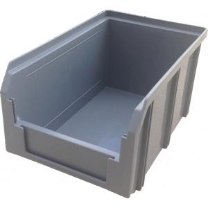 Пластиковый ящик, 234 х 149 х 121 мм, СТЕЛЛА, V-2 3,8 литр, серый