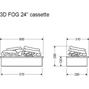 Очаг 3D FOG 24 Cassette ALEX BAUMAN 277-005