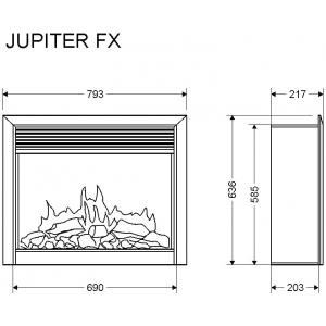 Очаг Jupiter FX Black ALEX BAUMAN 300-288