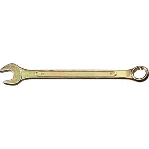 Ключ комбинированный гаечный желтый цинк 12 мм DEXX 27017-12