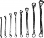 Ключи накидные, хромированное покрытие, набор 8 шт, 6 - 22 мм, FIT, 63664