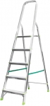 Лестница - стремянка, алюминиевая, 5 ступени, вес 4,0 кг, FIT, 65353