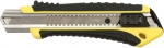 Нож технический 25 мм усиленный с вращающимся прижимом, FIT, 10327