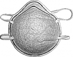 Маска малярная 3-х слойная (угольный фильтр), FIT, 12370