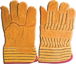 Перчатки рабочие кожаные (размер 10,5"), FIT, 12440