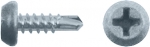 Саморез для креп-я лист. метал. полуцил. головка сверлоконечный,фосфатир-ый 3.5х11 (фасовка 500 шт), FIT, 22974-6