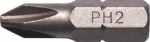Биты односторонние сталь S2, РZ 0 х 25 мм 2 шт. (фасовка), FIT, 56730-3