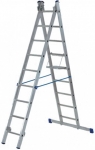 Двухсекционная алюминиевая лестница РОС, FIT, 65424