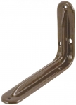 Уголок-кронштейн усиленный коричневый 140 х 200 мм (1,0 мм), FIT, 65963