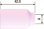 Сопло керамическое для газовой линзы №6 ф10 FB TIG 17-18-26 10 шт FUBAG FB54N16