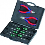 Набор инструментов для электроники, 8 предметов, KNIPEX, KN-002018