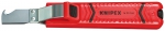 Инструмент для снятия изоляции, с ножом и лезвием-крючком, KNIPEX, KN-1620165SB