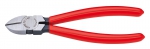 Бокорезы диагональные 125 мм, ручки с пластмассовым покрытием, KNIPEX, KN-7001125