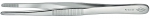 Прецизионный пинцет 145 мм, тупая форма, захватная поверхность зазубренная, KNIPEX, KN-926444