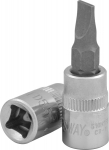 Насадка торцевая 1/4"DR со вставкой-битой шлицевой SL5.5 37 мм JONNESWAY S10H255