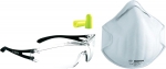 Набор 1- Защитные очки, маска, беруши, BOSCH, 2607017182