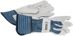 Защитные перчатки с вставками из бычьей кожи GL SL 11, 10 пар, BOSCH, 2607990107