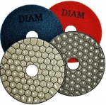 Алмазный шлифовальный круг EXTRALine на липучке, сухая полировка, 100х15 мм, зерно 400, DIAM, 000522