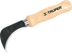 Нож для линолеума 19 см, винилового покрытия, коврового покрытия деревянная ручка NL-8, TRUPER, 14462