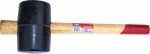 Киянка резиновая с деревянной ручкой, 75 мм, 900 гр, FAMAKS, 45675