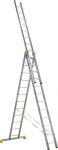 Лестница трехсекционная усиленная профессиональная 3х14 (402/704/1022 см, 32,6 кг), АЛЮМЕТ, 9314